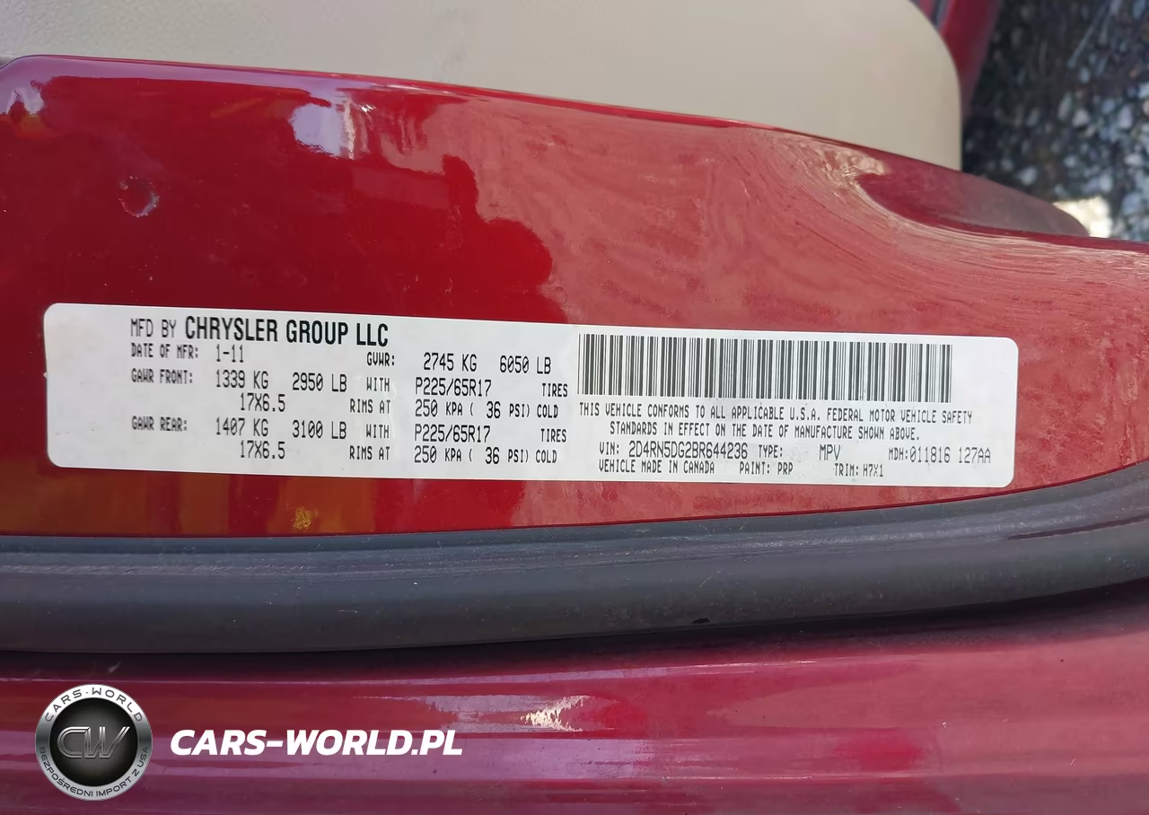 2011 Dodge Grand Caravan Crew VIN:2D4RN5DG2BR644236 - 9