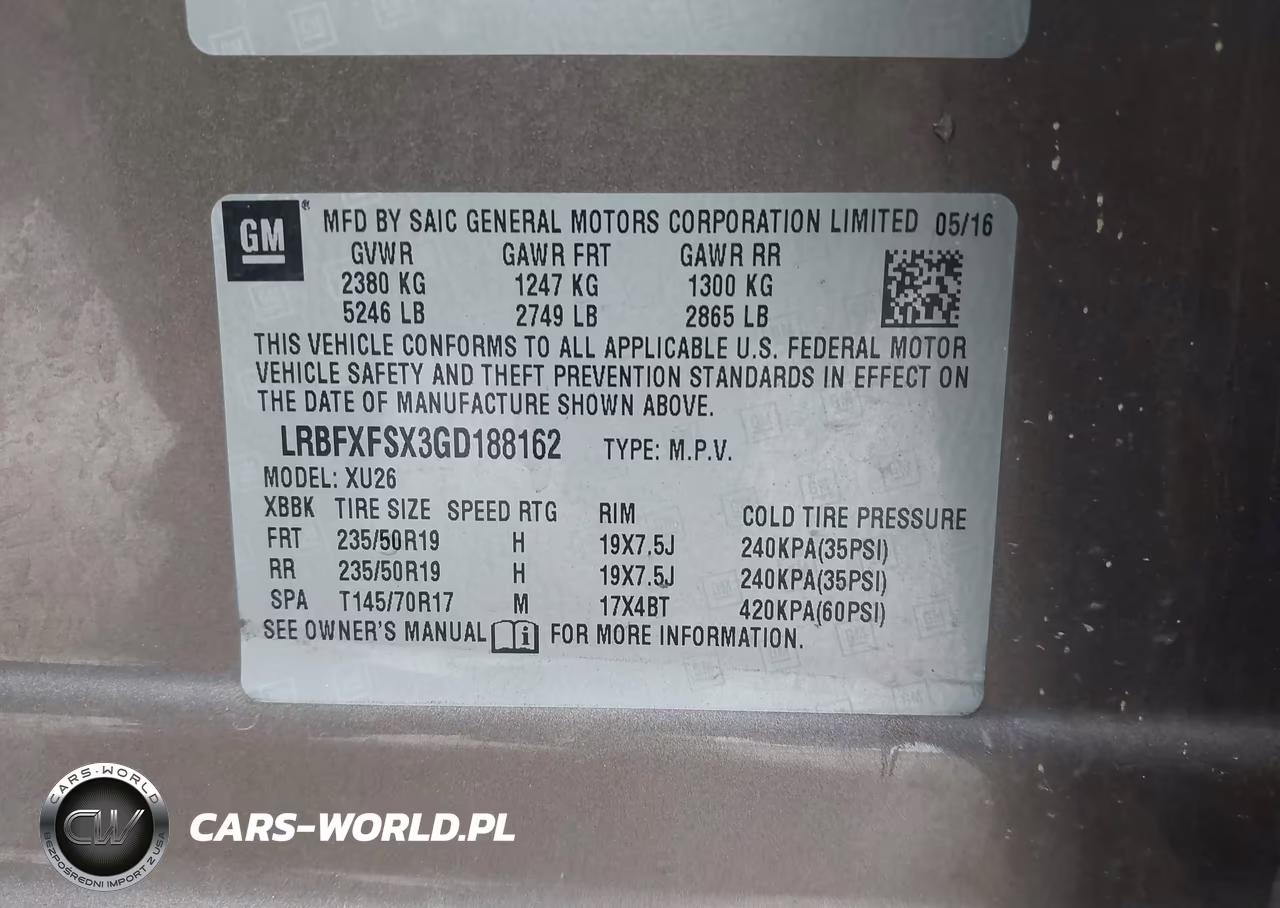 2016 Buick Envision Premium Ii VIN:LRBFXFSX3GD188162 - 9