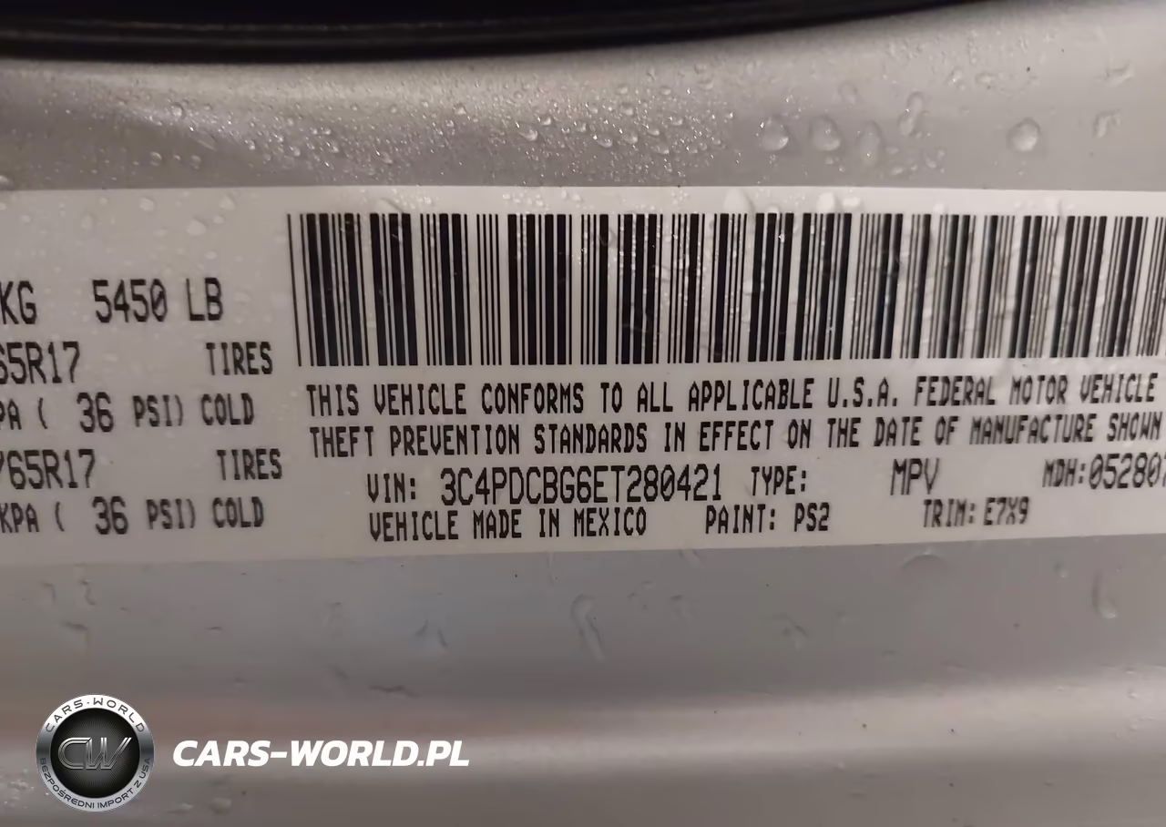 2014 Dodge Journey Sxt VIN:3C4PDCBG6ET280421 - 9
