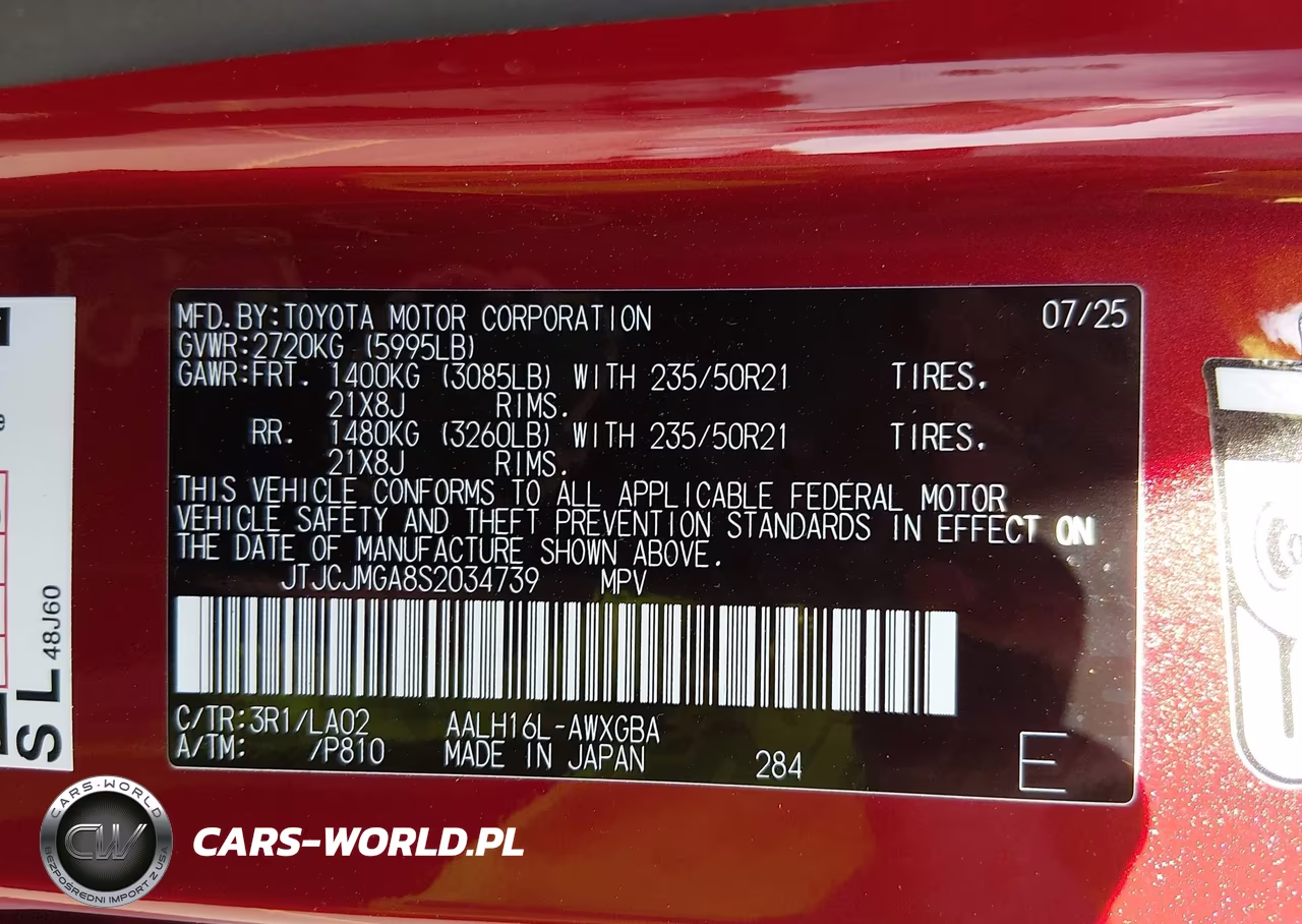 2025 Lexus Rx 450H+ Luxury VIN:JTJCJMGA8S2034739 - 9