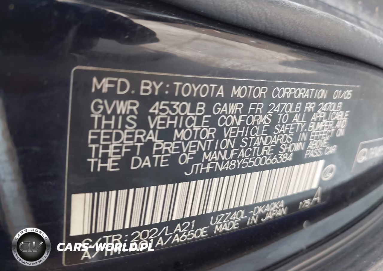 2005 Lexus Sc 430 VIN:JTHFN48Y550066384 - 9