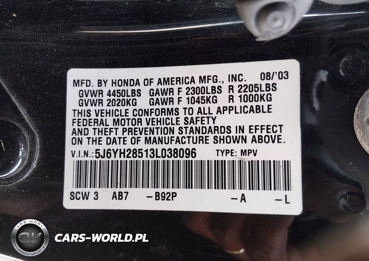 2003 Honda Element Ex VIN:5J6YH28513L038096 - 9