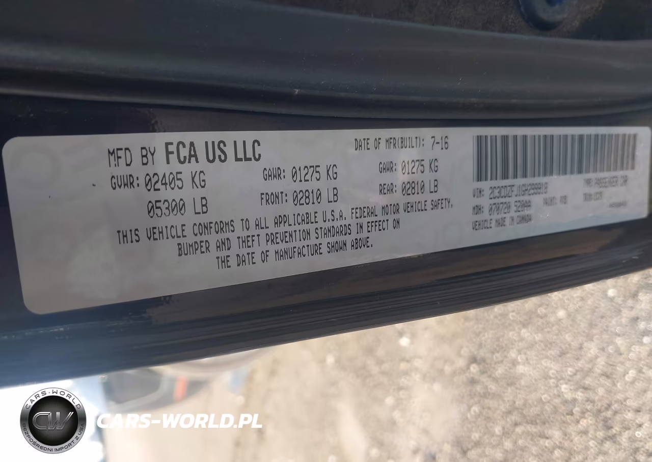 2016 Dodge Challenger R-T Scat Pack VIN:2C3CDZFJ1GH299918 - 9