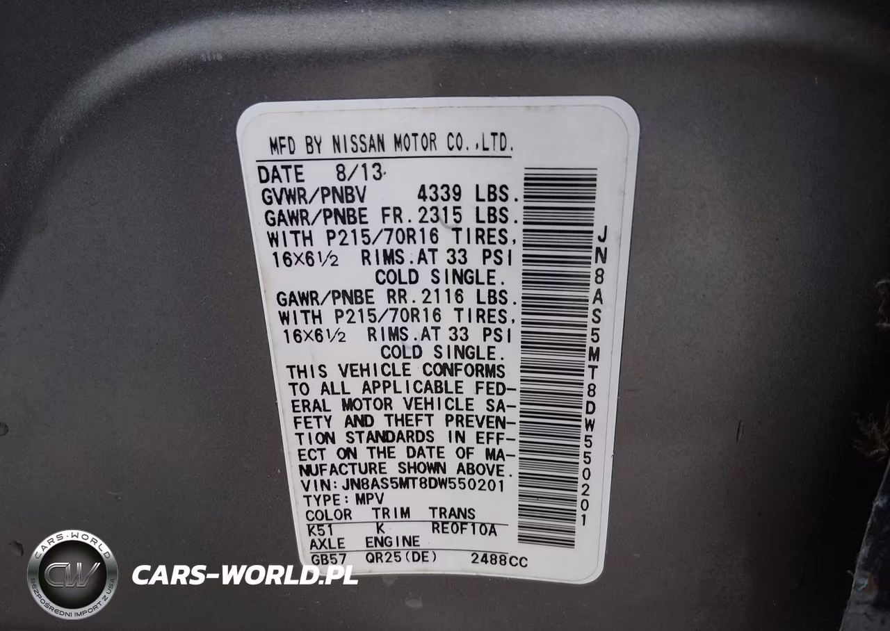 2013 Nissan Rogue S VIN:JN8AS5MT8DW550201 - 9