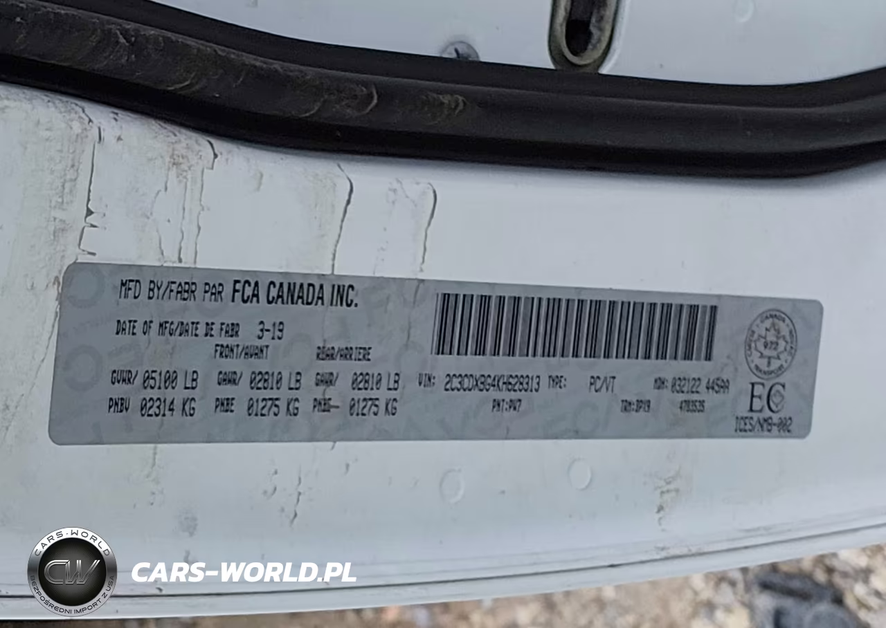 2019 Dodge Charger Sxt VIN:2C3CDXBG4KH628313 - 9