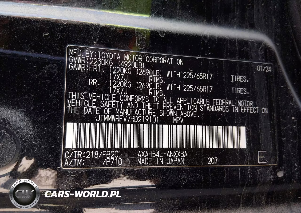2024 Toyota Rav4 Hybrid Le VIN:JTMMWRFV7RD219101 - 9