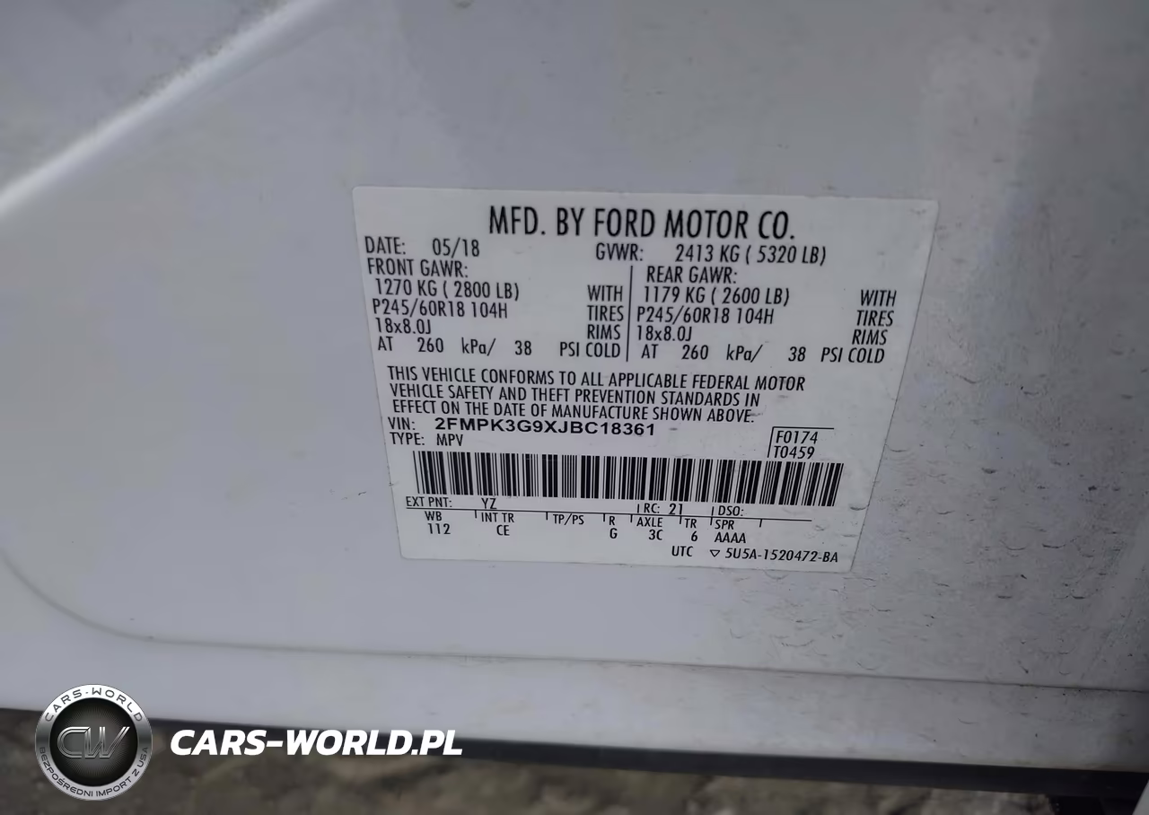 2018 Ford Edge Se VIN:2FMPK3G9XJBC18361 - 9