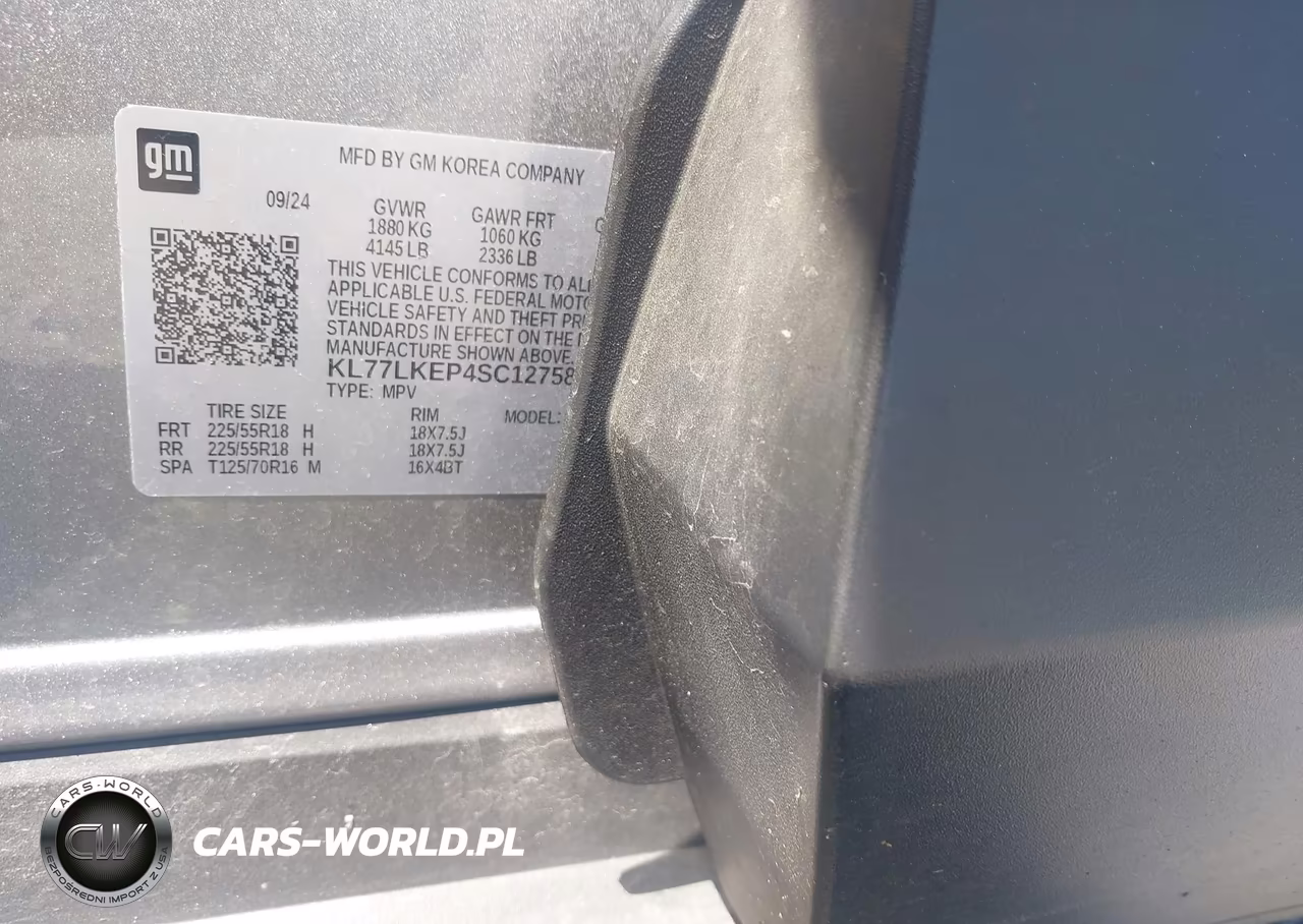2025 Chevrolet Trax Fwd Activ VIN:KL77LKEP4SC127582 - 9