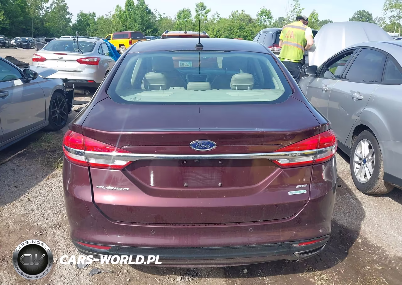 2017 Ford Fusion Se VIN:3FA6P0H98HR282611 - 16