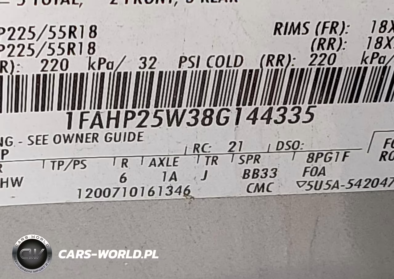 2008 Ford Taurus Limited VIN:1FAHP25W38G144335 - 9
