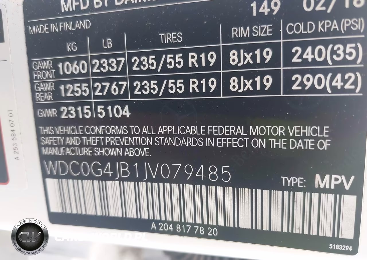 2018 Mercedes-Benz Glc 300 VIN:WDC0G4JB1JV079485 - 9