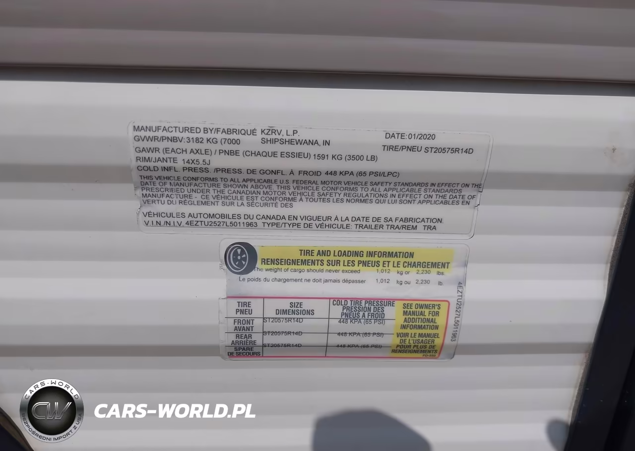 2020 K-Z Inc Travel Trailer VIN:4EZTU2527L5011963 - 9