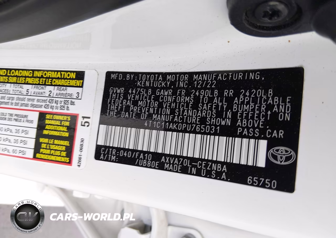 2023 Toyota Camry Le VIN:4T1C11AK0PU765031 - 9