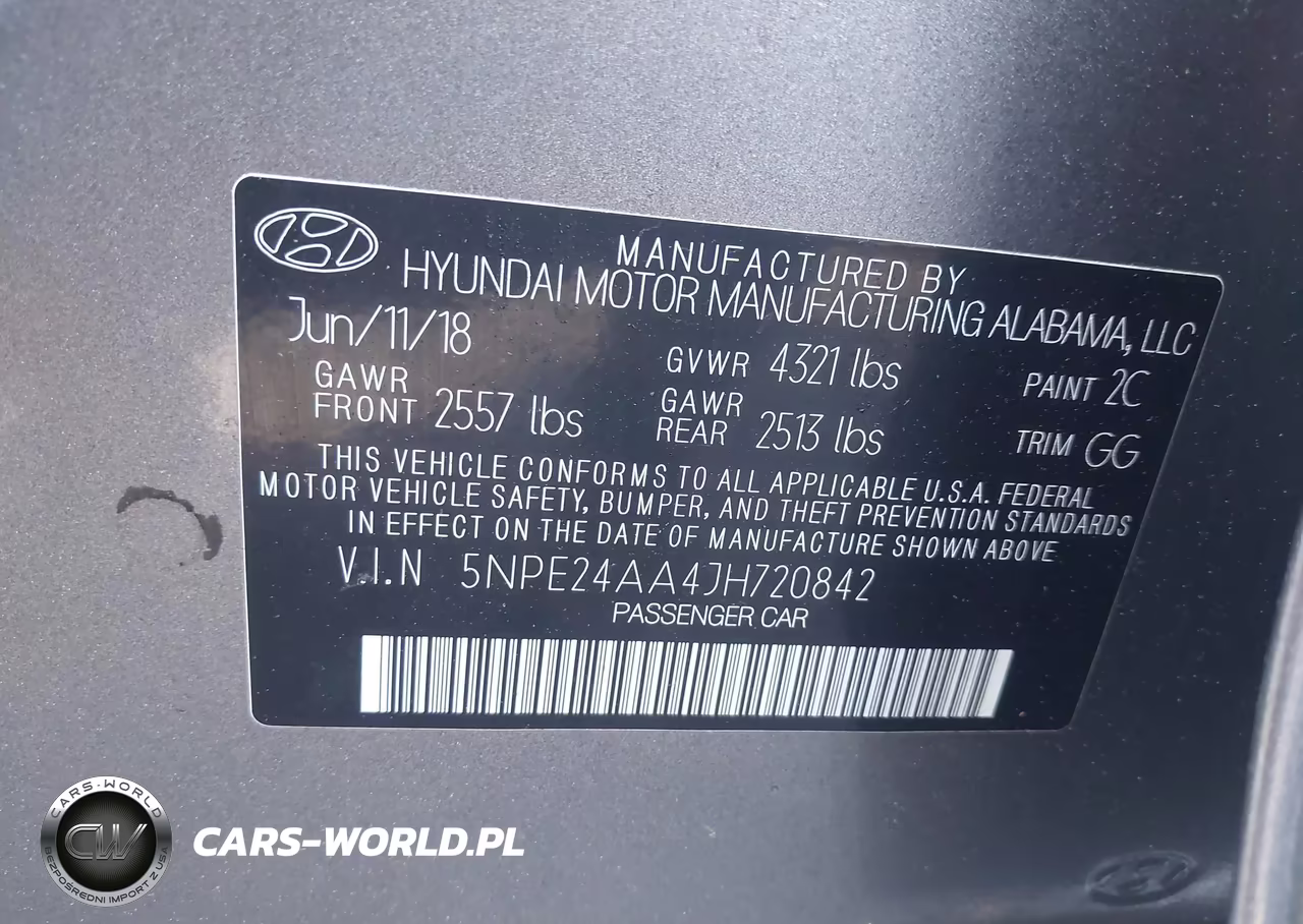 2018 Hyundai Sonata Eco VIN:5NPE24AA4JH720842 - 9