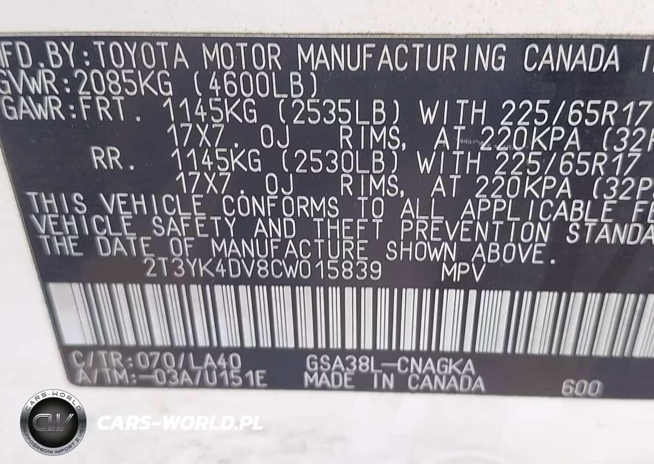 2012 Toyota Rav4 Limited V6 VIN:2T3YK4DV8CW015839 - 9