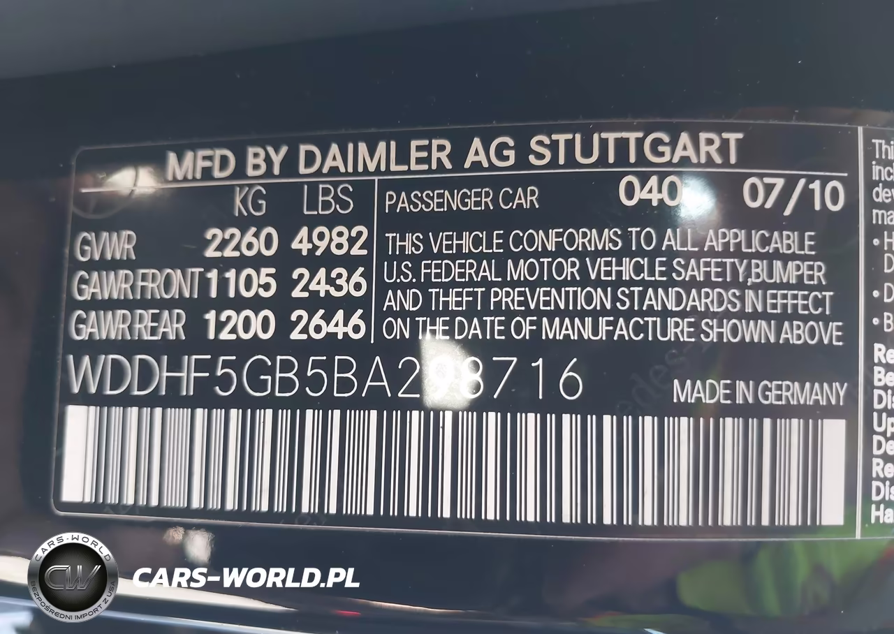 2011 Mercedes-Benz E 350 VIN:WDDHF5GB5BA298716 - 9