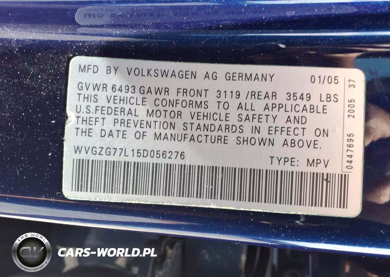 2005 Volkswagen Touareg V6-V6 (A6) VIN:WVGZG77L15D056276 - 9