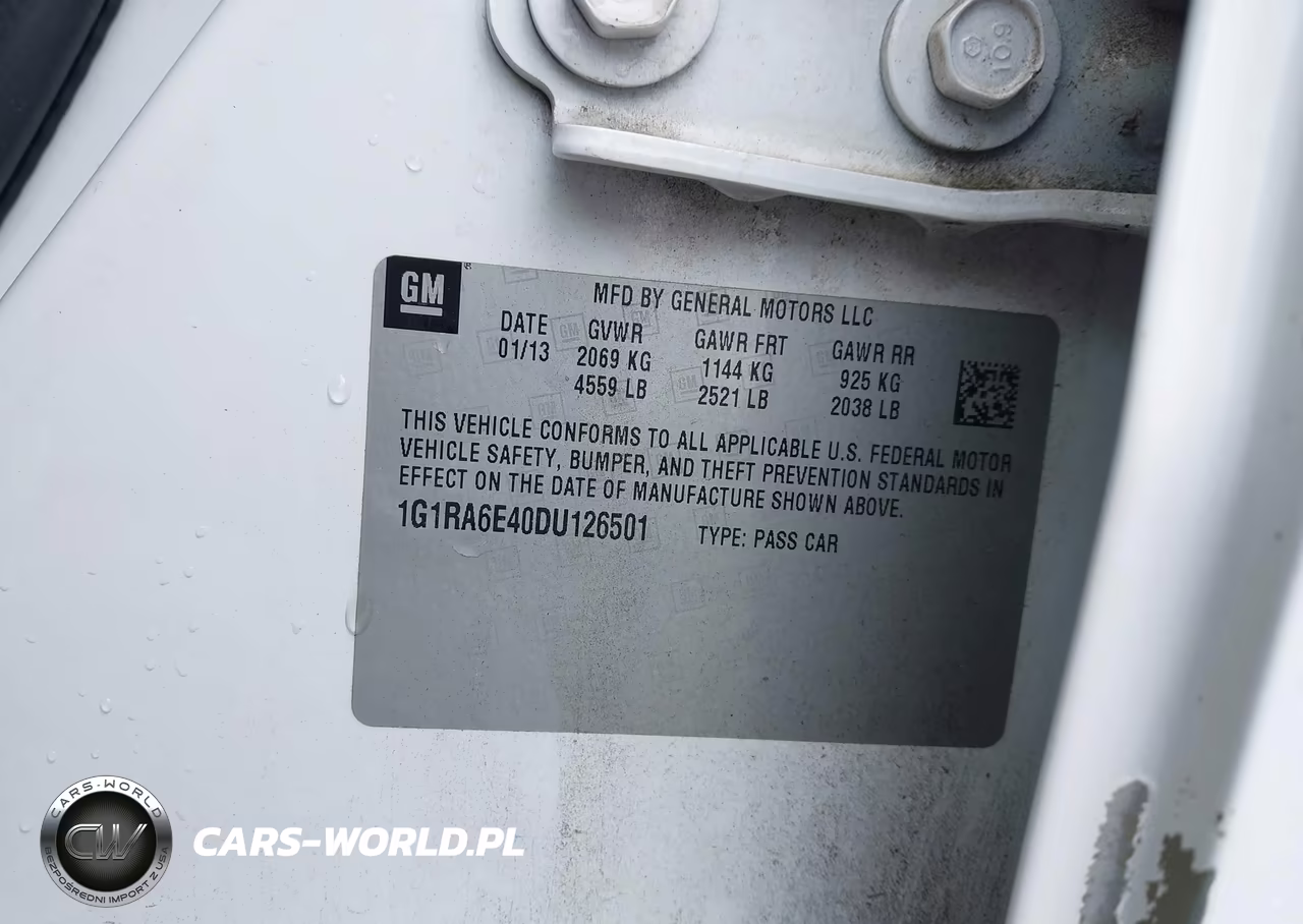 2013 Chevrolet Volt VIN:1G1RA6E40DU126501 - 9