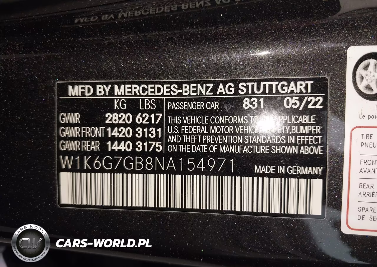 2022 Mercedes-Benz S 580 4Matic VIN:W1K6G7GB8NA154971 - 9