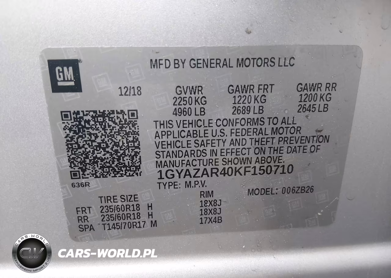 2019 Cadillac Xt4 Luxury VIN:1GYAZAR40KF150710 - 9