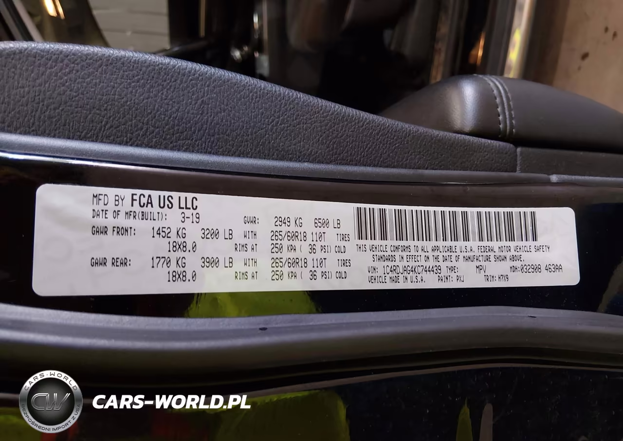 2019 Dodge Durango Sxt Awd VIN:1C4RDJAG4KC744439 - 9