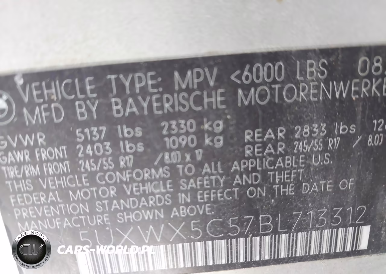 2011 BMW X3 xDrive28I VIN:5UXWX5C57BL713312 - 9