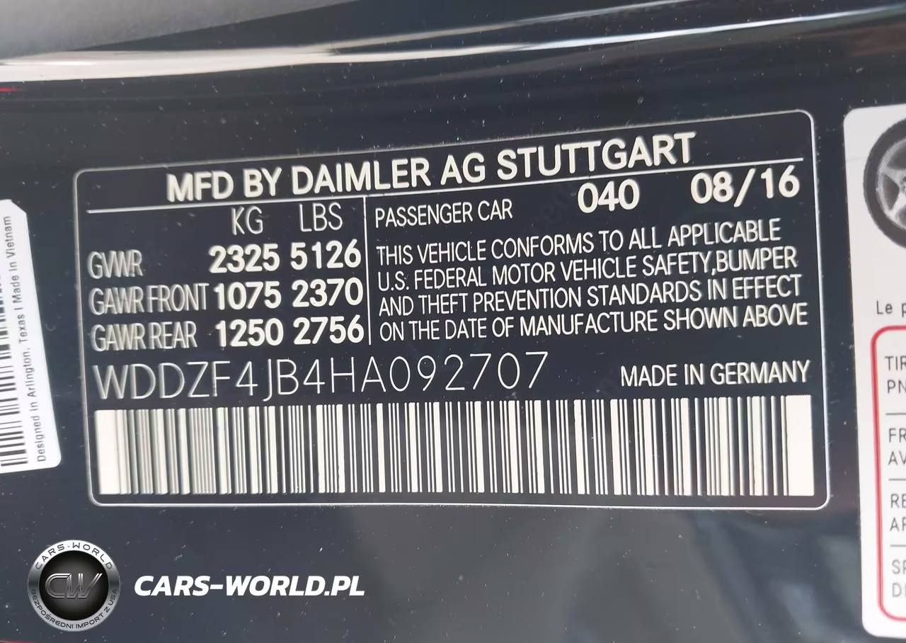 2017 Mercedes-Benz E 300 VIN:WDDZF4JB4HA092707 - 9
