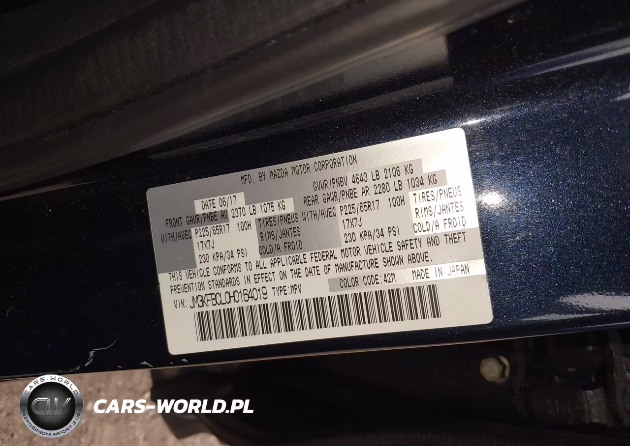 2017 Mazda Cx-5 Touring VIN:JM3KFBCL0H0164019 - 9