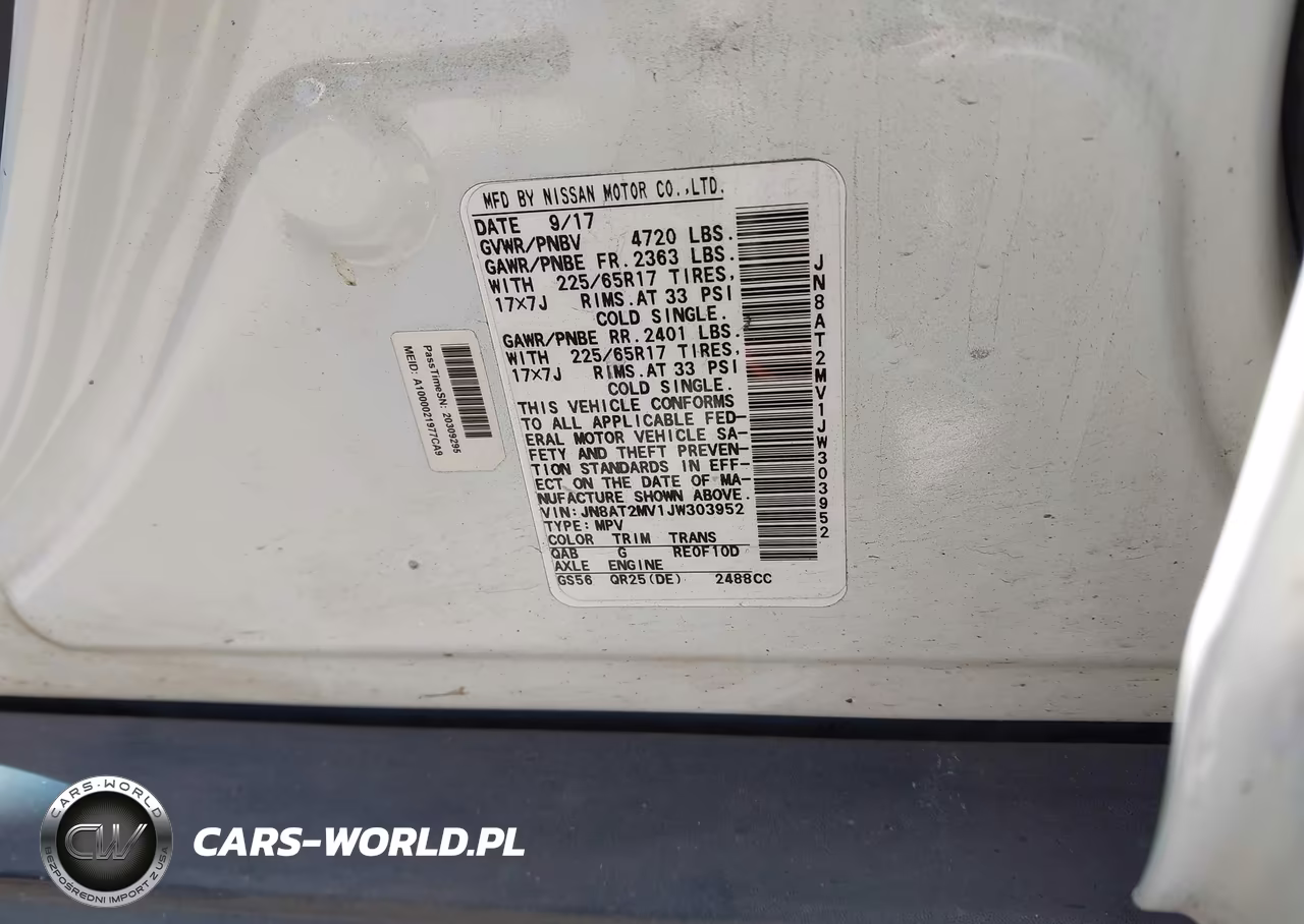 2018 Nissan Rogue Sv VIN:JN8AT2MV1JW303952 - 9