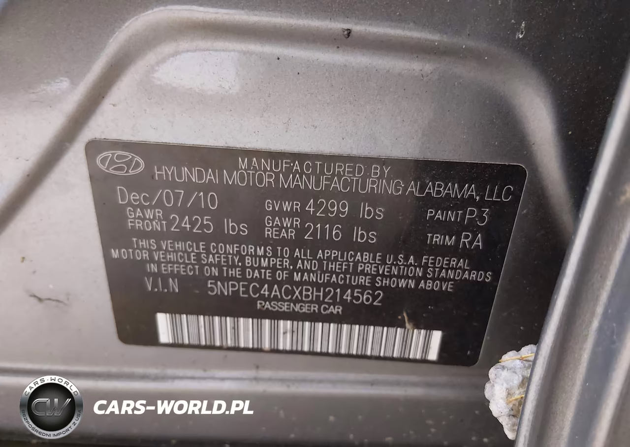 2011 Hyundai Sonata Se-Limited VIN:5NPEC4ACXBH214562 - 9