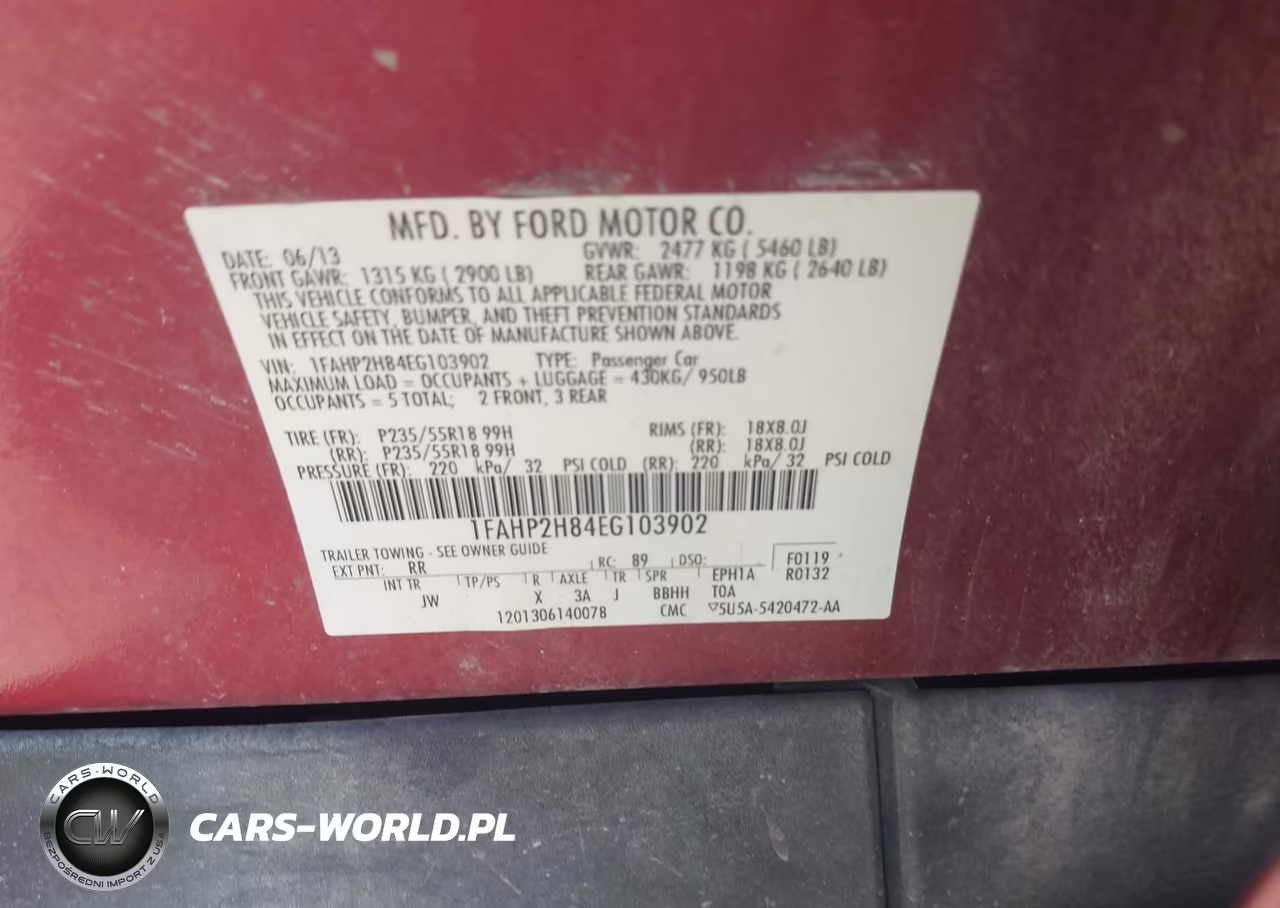 2014 Ford Taurus Sel VIN:1FAHP2H84EG103902 - 9