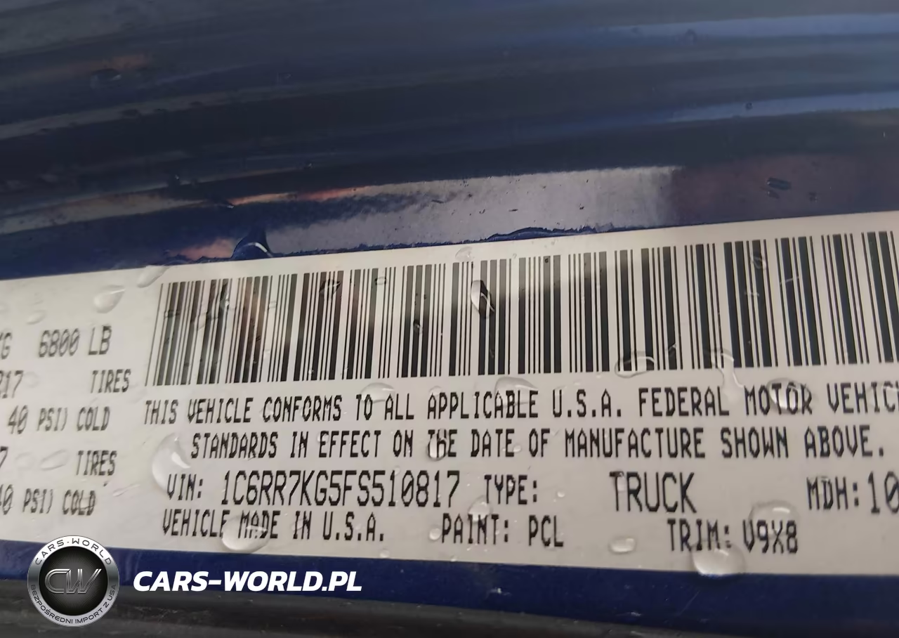 2015 Ram 1500 Tradesman VIN:1C6RR7KG5FS510817 - 9