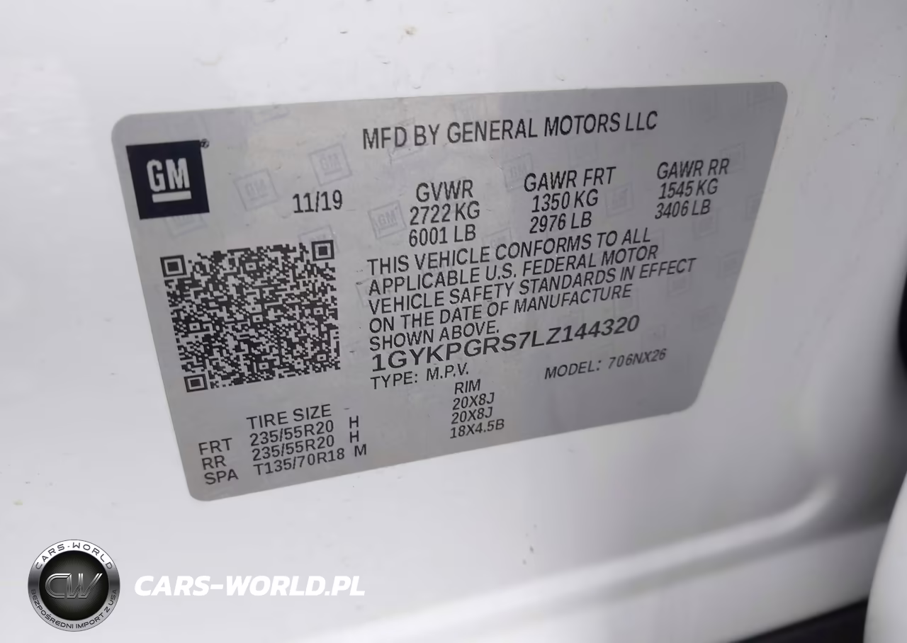 2020 Cadillac Xt6 Awd Sport VIN:1GYKPGRS7LZ144320 - 9