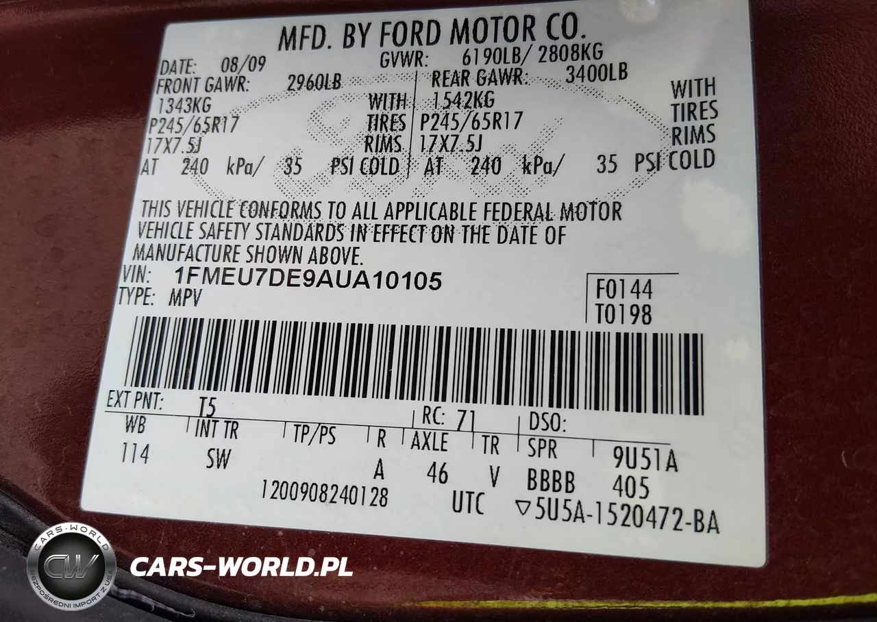 2010 Ford Explorer Xlt VIN:1FMEU7DE9AUA10105 - 9
