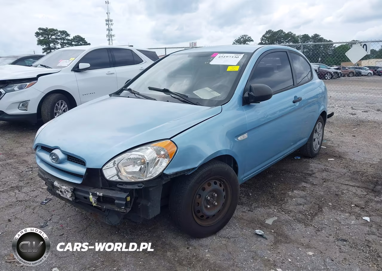 2008 Hyundai Accent Gs VIN:KMHCM36CX8U057343 - 2