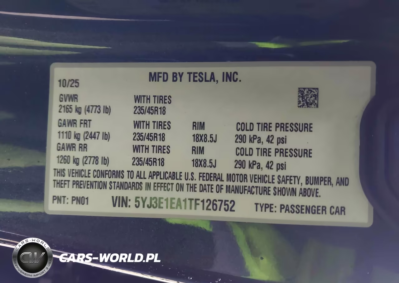 2026 Tesla Model 3 Premium Rear-Wheel Drive-Rear-Wheel Drive VIN:5YJ3E1EA1TF126752 - 9