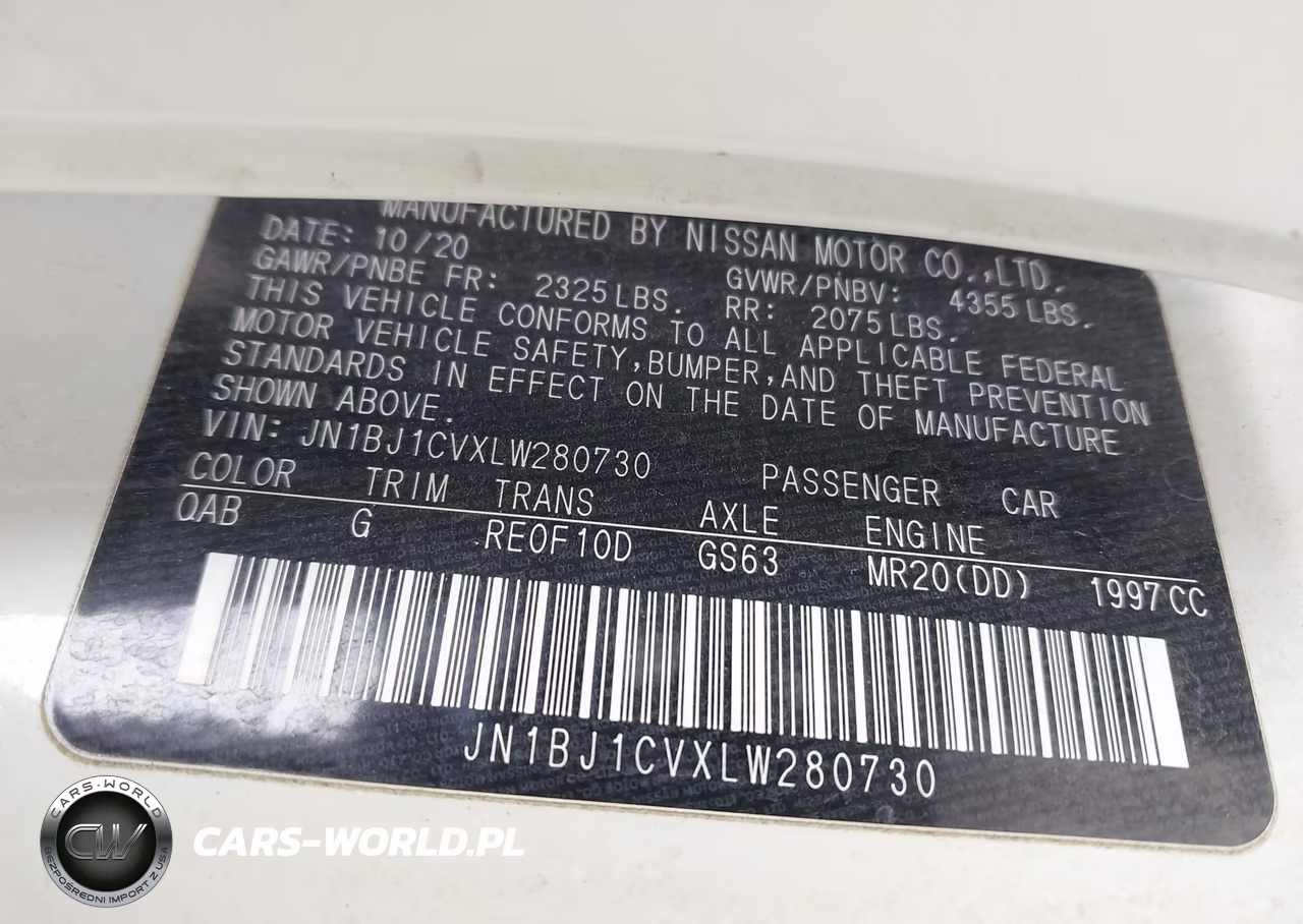 2020 Nissan Rogue Sport Sv Fwd Xtronic Cvt VIN:JN1BJ1CVXLW280730 - 9