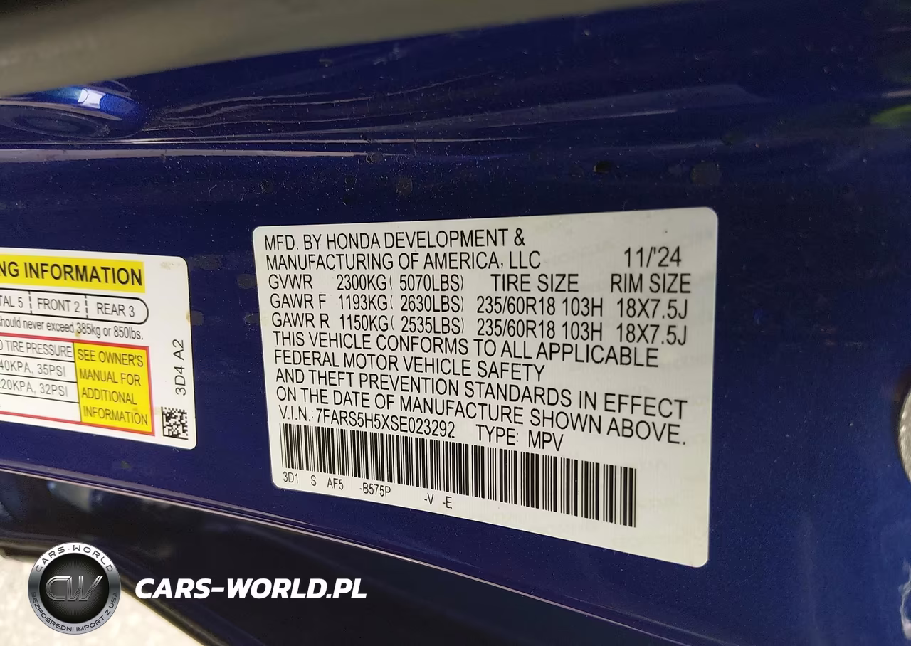 2025 Honda Cr-V Hybrid Sport VIN:7FARS5H5XSE023292 - 9