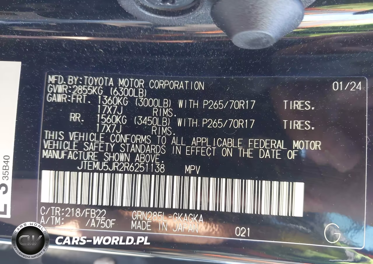 2024 Toyota 4Runner Sr5 VIN:JTEMU5JR2R6251138 - 9