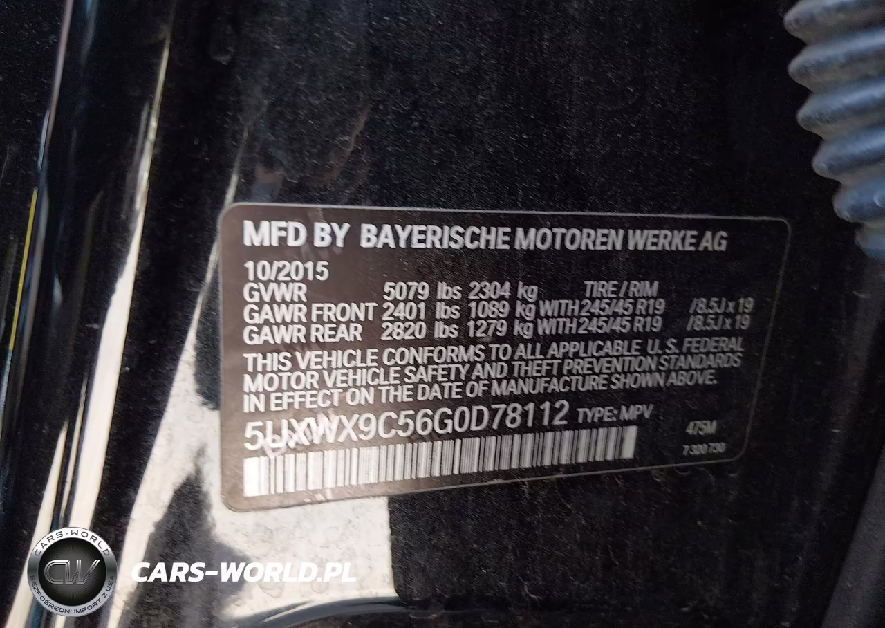2016 BMW X3 xDrive28I VIN:5UXWX9C56G0D78112 - 9