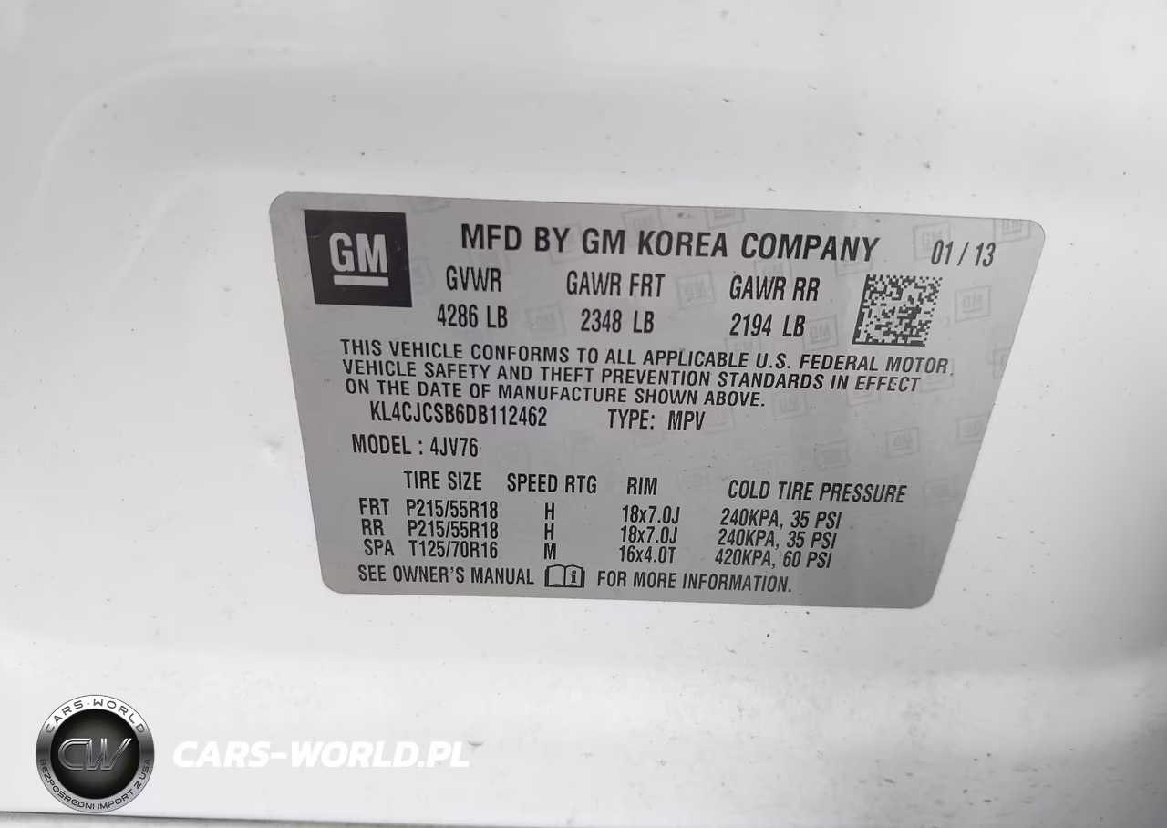 2013 Buick Encore Leather VIN:KL4CJCSB6DB112462 - 9