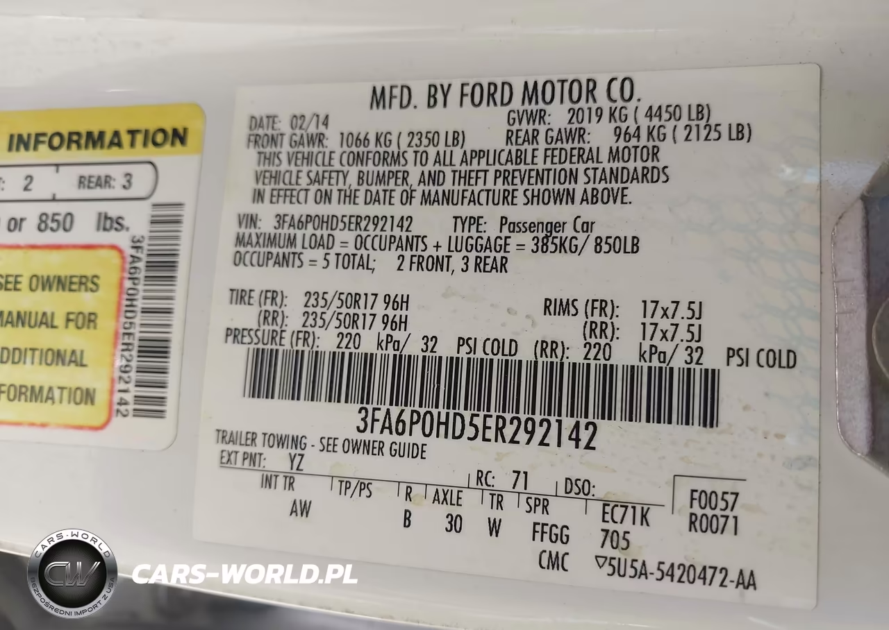 2014 Ford Fusion Se VIN:3FA6P0HD5ER292142 - 9