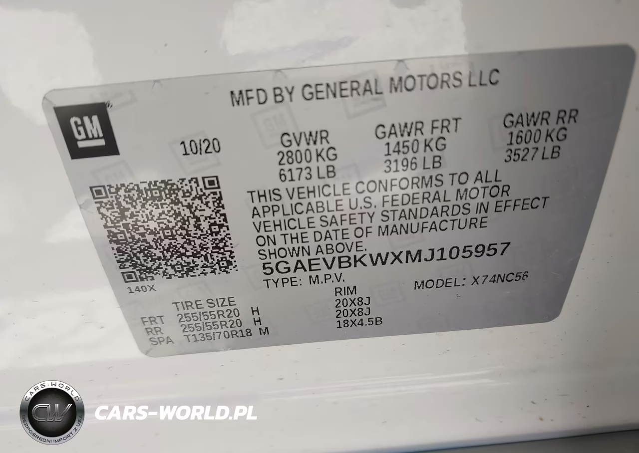 2021 Buick Enclave Awd Premium VIN:5GAEVBKWXMJ105957 - 9