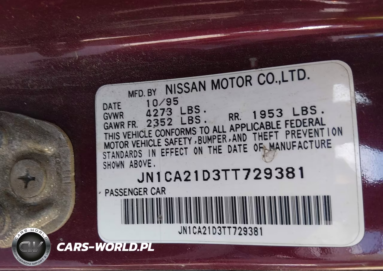 1996 Nissan Maxima Gle-Gxe-Se VIN:JN1CA21D3TT729381 - 9