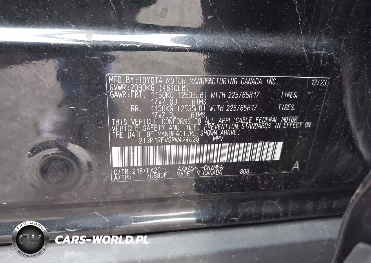 2024 Toyota Rav4 Xle VIN:2T3P1RFV9RW424028 - 9