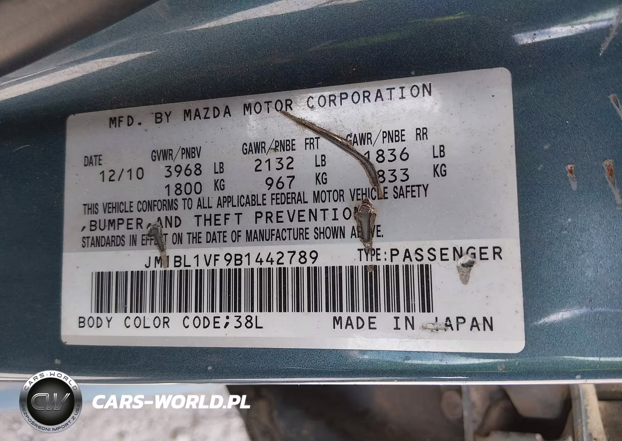 2011 Mazda Mazda3 I Touring VIN:JM1BL1VF9B1442789 - 9