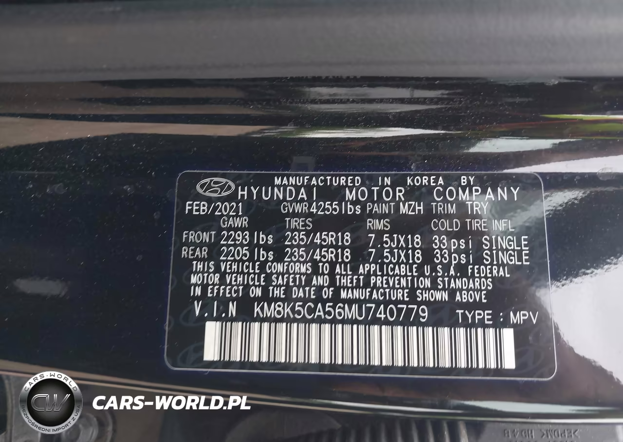2021 Hyundai Kona Ultimate VIN:KM8K5CA56MU740779 - 9