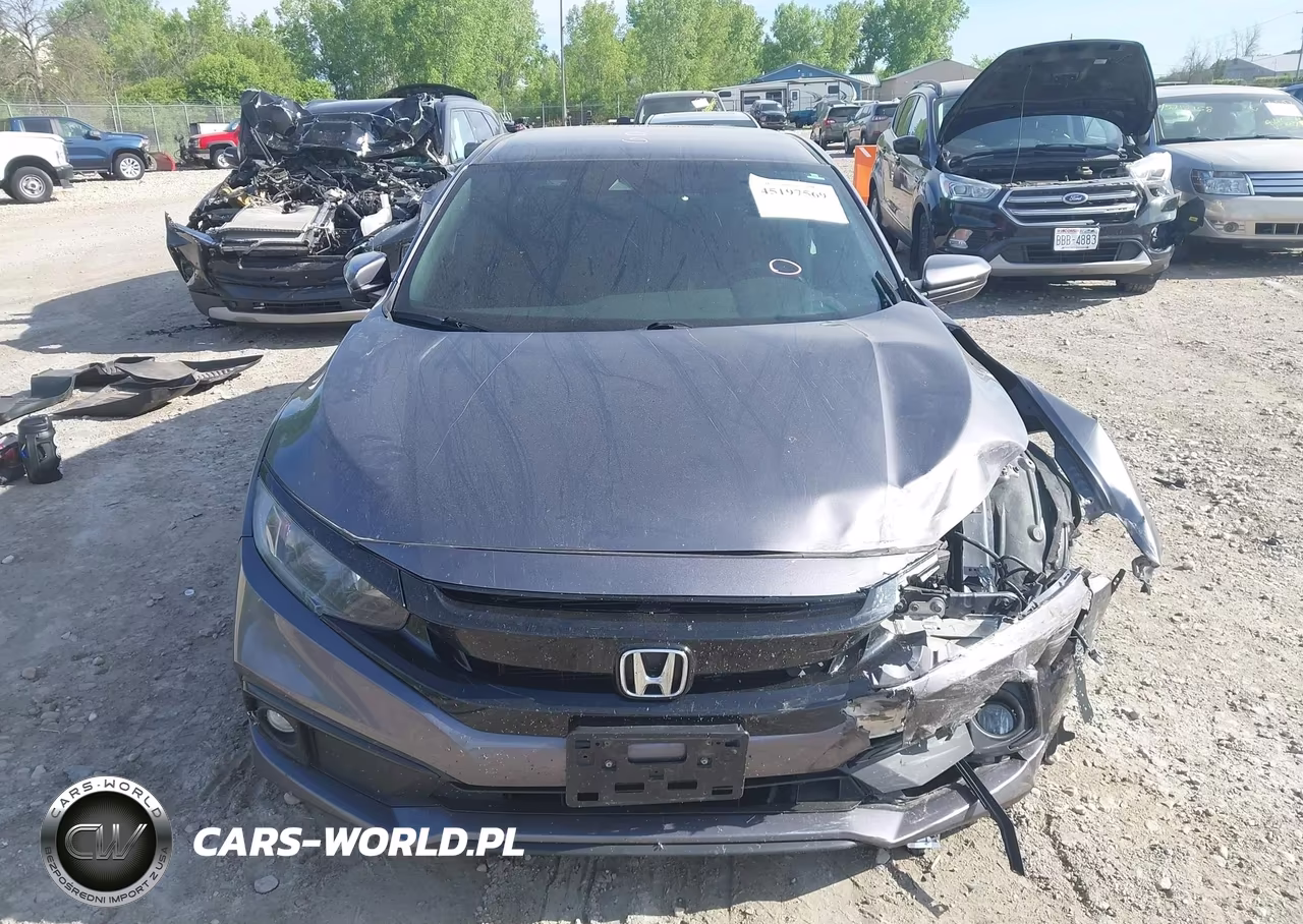 2019 Honda Civic Sport VIN:2HGFC2F82KH596612 - 11