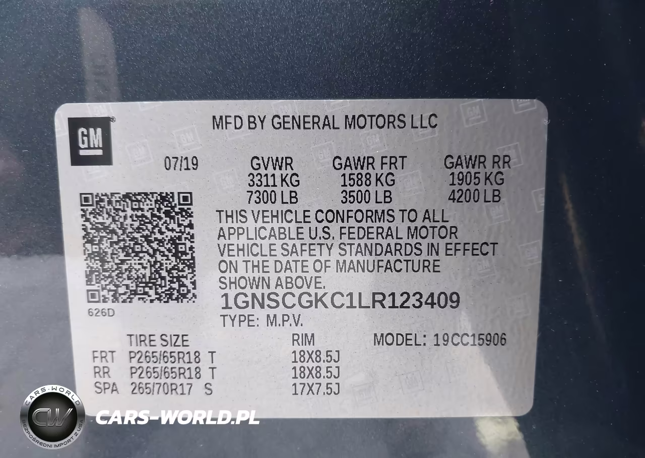 2020 Chevrolet Suburban 2Wd Ls VIN:1GNSCGKC1LR123409 - 9
