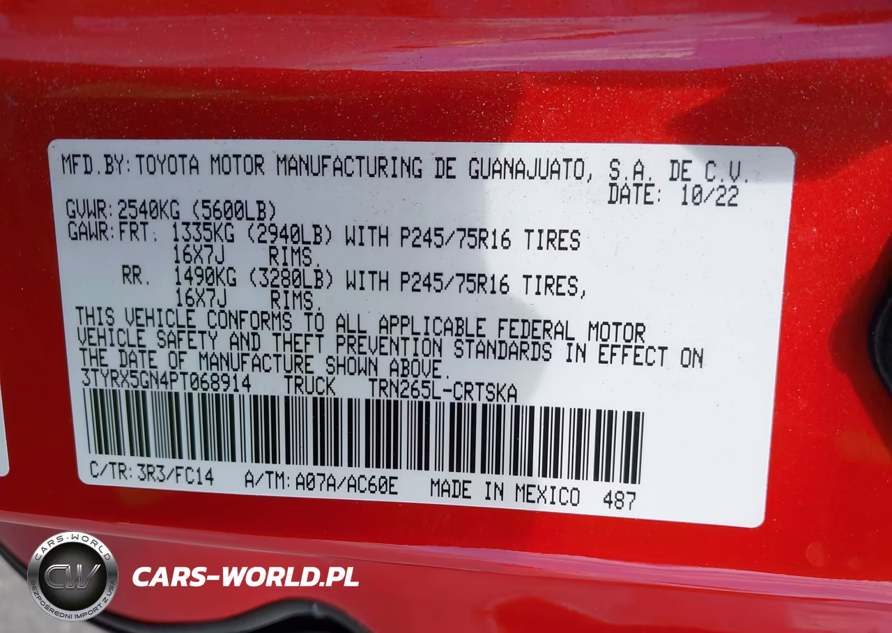 2023 Toyota Tacoma Sr5 VIN:3TYRX5GN4PT068914 - 9